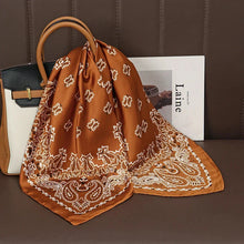 Load image into Gallery viewer, Luxury Satin Silk Square Scarf – Shawl, Hijab &amp; Fashion Wrap 2023
