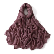 Load image into Gallery viewer, Women’s Large Cotton Rayon Hijab Scarf – 180x95cm Plain Wrap &amp; Shawl
