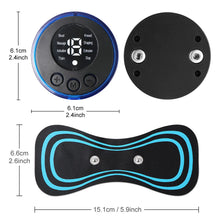 将图片加载到图库查看器，5pcs set Neck Back Massager Sticker EMS Pulse Mini Electric Massage for Shoulder Leg Cervical Body Muscle Stimulator Relief Pain
