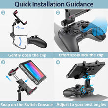 将图片加载到图库查看器，Adjustable Switch Pro Controller Handle Bracket Game Accessories Gamepad Clip Clamp Holder Mount
