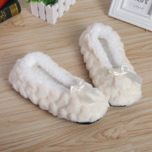 Load image into Gallery viewer, Winter Warm Slipper Womens Home Plush Soft Fluffy Cute Funny Indoor House Female Non Slip Ladies Floor Shoes Heart Love Grip
