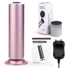 Load image into Gallery viewer, Electric Foot Callus Remover Foot Care File Heels Dead Skin Pedicure Tool Electronic Foot Grinder with 60 Replacement Sandpaper
