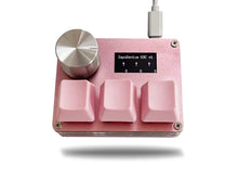 Load image into Gallery viewer, O3C SayoDevice OSU O3C Rapid Trigger Hall Switches Magnetic Pink Switches Keyboard With Knob Screen Copy Paste Shotcut
