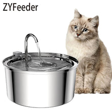 Load image into Gallery viewer, Stainless Steel Pet Water Fountain – USB Automatic Cat &amp; Dog Bowl
