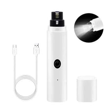 Load image into Gallery viewer, Electric Pet Nail Grinder – USB LED Dog &amp; Cat Clipper
