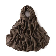 Load image into Gallery viewer, Women’s Large Cotton Rayon Hijab Scarf – 180x95cm Plain Wrap &amp; Shawl
