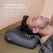 Load image into Gallery viewer, FLEXTAILGEAR Neck Contour Inflatable Camping Pillow Ergonomic Travel Pillow Backpacking Gear for Camp, Hiking, Airplane, Office
