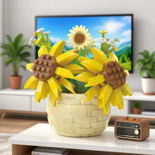 Load image into Gallery viewer, DIY Potted Plant Building Blocks Set - Rose Sunflower Succulents Bonsai Tree Romantic Garden Kids Model Bricks Toy Kit
