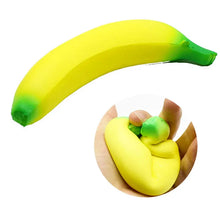 将图片加载到图库查看器，Anti-Stress Squishy Banana Toy – Jumbo Slow Rising Fruit Squeeze
