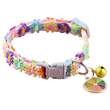 Load image into Gallery viewer, Colorful Pet Collar with Bell – Adjustable for Cats &amp; Small Dogs
