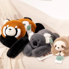 Load image into Gallery viewer, Kawaii Forest Animal Plush – Soft Raccoon, Dinosaur, Sloth, Panda Toy
