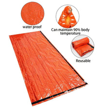 Load image into Gallery viewer, Emergency Survival Sleeping Bag – Portable Waterproof Mylar Thermal Bivy Sack for Camping &amp; Rescue
