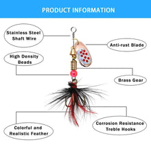 Load image into Gallery viewer, Metal Spoon Spinner Lure Set (10pcs) – 2–8g Fishing Spoonbait Crankbait Wobblers for Pike, Bass, Trout &amp; Saltwater Freshwater Fishing

