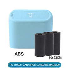 将图片加载到图库查看器，Car Trash Can (with Lid) Contains 60 (300) Garbage Bags, Small Car Trash Can, Leak-proof Mini Car Accessories
