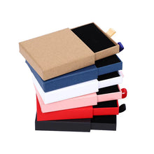 Load image into Gallery viewer, 10pcs Kraft Paper Jewelry Boxes for Necklace Bracelet Earrings Gifts
