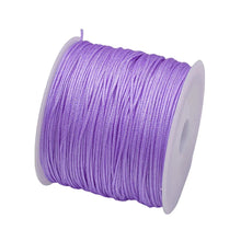 Load image into Gallery viewer, 50 Yards 0.8mm Braided Nylon Cord – Durable Satin String for Jewelry Making, Beading, Macrame, Chinese Knot &amp; DIY Crafts
