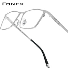 将图片加载到图库查看器，FONEX Titanium Square Glasses – Ultralight Men’s High-End Eyewear
