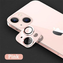 Load image into Gallery viewer, Camera Lens Metal Protector Glass For iPhone 14 Pro 13Pro 13 12 Pro Max Plus Full Cover Lens Protective Cap For iPhone 13 14Pro Tempered Glass Lens Film Metal Camera Screen Protection HD Clear Lens Protector
