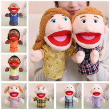 Load image into Gallery viewer, 28-33cm Kids Plush Finger &amp; Hand Puppet Popular Activity Boy Girl Role Play Bedtime Story Props Family Role Playing Toys Doll
