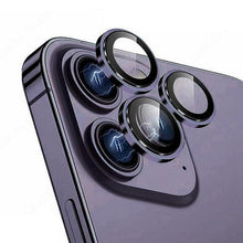 Load image into Gallery viewer, Camera Lens Protectors For iPhone 14 Pro Max Camera Metal Ring Protector Case Glass for iPhone 13mini 14plus 13 14pro Lens Film Camera Lens Protector Tempered Glass Camera Lens Protector
