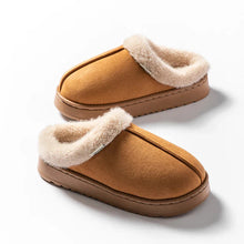 将图片加载到图库查看器，Fashion Women Fluffy Slippers for Autumn and Winter Indoor EVA Thick Sole Anti-Slip and Warm Unisex Slippers for Winter
