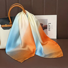 Load image into Gallery viewer, Luxury Satin Silk Square Scarf – Shawl, Hijab &amp; Fashion Wrap 2023
