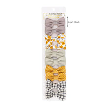 Load image into Gallery viewer, 10Pcs Mini Hair Bows Clips for Baby Girls Cute Plaid Hairpins
