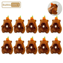 Load image into Gallery viewer, Plush Capybara Keychain – Cute Persimmon Wagging Tail Pendant Toy
