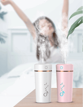 将图片加载到图库查看器，New USB Portable Mini Air Humidifier 200 ML Ultrasonic Essential Oil Diffuser For Home Bedroom Office Car With 7 Color Lights
