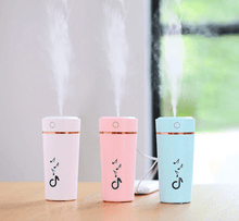 将图片加载到图库查看器，New USB Portable Mini Air Humidifier 200 ML Ultrasonic Essential Oil Diffuser For Home Bedroom Office Car With 7 Color Lights
