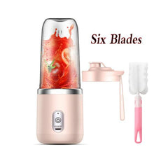 将图片加载到图库查看器，Portable Juicer Blender 300ml Electric Fruit Juicer USB Charging Lemon Orange Fruit Juicing Cup Smoothie Blender Machine Electric Fruit Juicer USB Charging Lemon Orange Fruit Juicing Cup Smoothie Blender Machine
