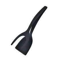 Load image into Gallery viewer, 2-in-1 Grip Flip Spatula Tongs - Non-Stick Nylon Egg Flipper &amp; Cooking Tool

