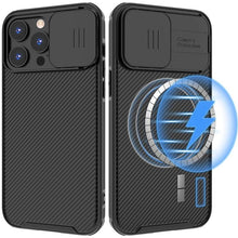 将图片加载到图库查看器，Camera Case Wireless Charging  with Sliding Lens Cover Slim Magnetic Case For iPhone 13Pro Slide Lens Protection Magnetic Wireless Charging Phone Case For iPhone 13 12 Pro Max 13 Shockproof iphone Cover
