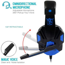 Load image into Gallery viewer, 3.5mm Wired Gaming Headphones With Microphone 120° Adjustable PC Bass Stereo Gamer Headset For PS4 PS5 Xbox Smartphone Laptop
