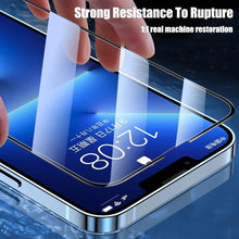 将图片加载到图库查看器，4Pcs Full Cover Screen Protectors for IPhone 13 11 12 Pro Max Mini 13Pro 11Pro 14 PRO XS MAX X XR SE 6S 8 7 Plus Tempered Glass  Ultra Clear Tempered Glass Case Friendly Easy to Install Screen Protector
