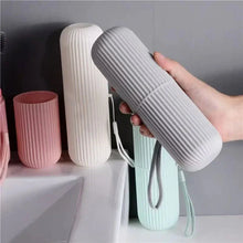 Load image into Gallery viewer, Portable Toothbrush &amp; Toothpaste Holder – Travel Storage Organizer
