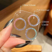 Load image into Gallery viewer, Glitter Full Cover Camera Lens Protector on For iPhone 12 13 11 Pro Max Mini 9H Tempered Glass Cover iPhone11 Camera Sticker Cap Lens Ring Cover
