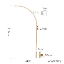 将图片加载到图库查看器，Wooden Baby Rattle Crib Mobile Holder for Newborns
