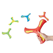 Load image into Gallery viewer, Children Outdoor Sport Flying Disc Soft EVA Touching Boomerang Return Dart Hand Throw Spinner Parent-Child Interactive Game Toys
