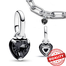 Load image into Gallery viewer, Sparkling Star Mini Dangle Charm - 925 Sterling Silver Green Heart Charm for Me Bracelet, Zircon &amp; Crystal Accent, Customizable Girl Party Jewelry
