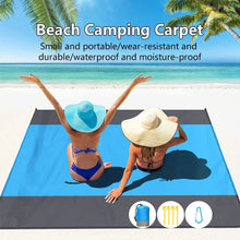 Load image into Gallery viewer, Sandproof Beach Blanket Waterproof Picnic Mat (200×210cm) – Lightweight Outdoor Camping &amp; Travel Mat
