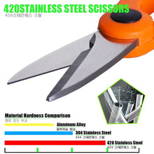 将图片加载到图库查看器，Fishing Scissors Stainless Steel Precision Fishing Line Cutter Non-slip Handle Protective Sleeve Woven Fishing Line Scissors
