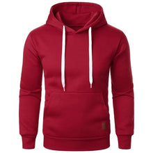 Load image into Gallery viewer, Men’s Casual Lightweight Hoodie – Solid Color Drawstring Pullover Sweatshirt for Streetwear &amp; Outdoor Style

