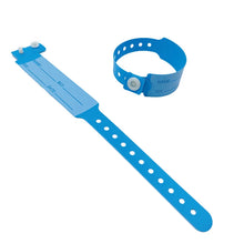 Load image into Gallery viewer, 100pcs Waterproof Soft PVC Medical Wristbands Writable Patient Identification Bracelets  Vinyl Band for Healthcare
