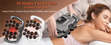 Load image into Gallery viewer, Fascia Massage Gun High frequency Body Neck Shoulder Back Waist Massager Professional Muscle Massage Machine 16-Head Fascia Gun
