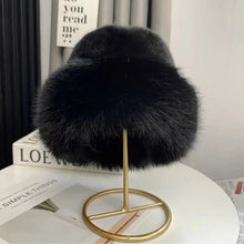 将图片加载到图库查看器，Fluffy Fur Fisherman Hat For Women Winter Plush Ear Protection Cap Windproof Warm Female Panama Caps Solid Fashion Bucket Hat
