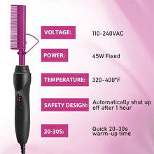 Load image into Gallery viewer, GOIPLE Electric Hot Comb Fast Heating Straightener Curling Iron Curler Brush Styling Tools for Hair Care Lace Wig Styling Set
