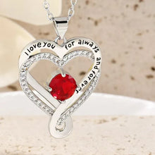 Load image into Gallery viewer, Elegant Style Heart shaped Pendant Necklace Hollow Design Mother's Day Gift Party Suitable for Best Friends Without Box
