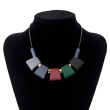 Load image into Gallery viewer, Women's Multi Color Acrylic Necklace Statement Necklaces &amp; Pendants Colorful Maxi Geometric Fashion Jewelry for Women SP003
