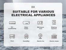Load image into Gallery viewer, TOSVA-16 Reclosable Voltage current Protector Socket AC 110V 220V Adjustable 16A Power Surge Protector EU Plug Socket TOMZN
